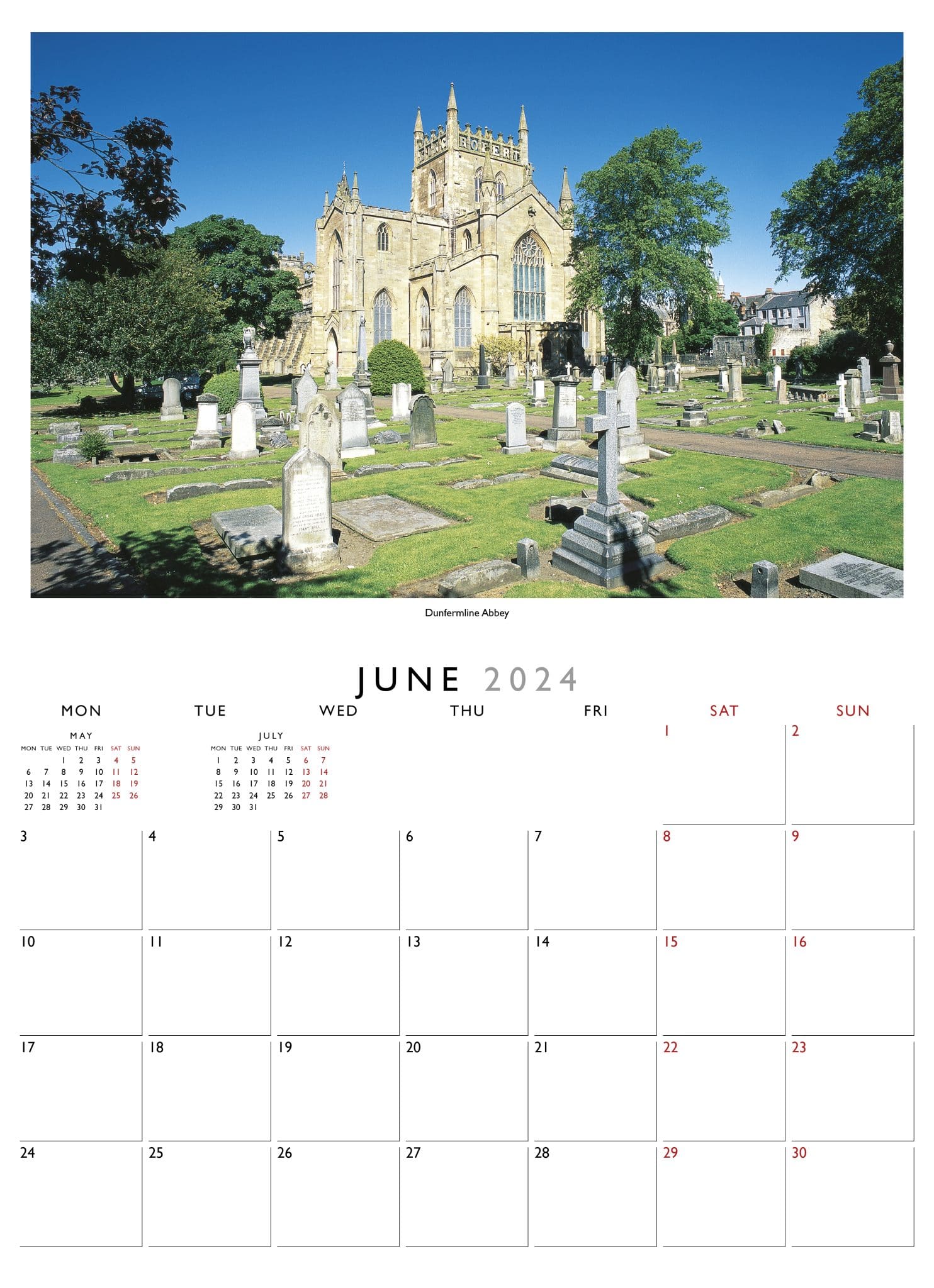 Kingdom of Fife 2024 Calendar Roman Photography