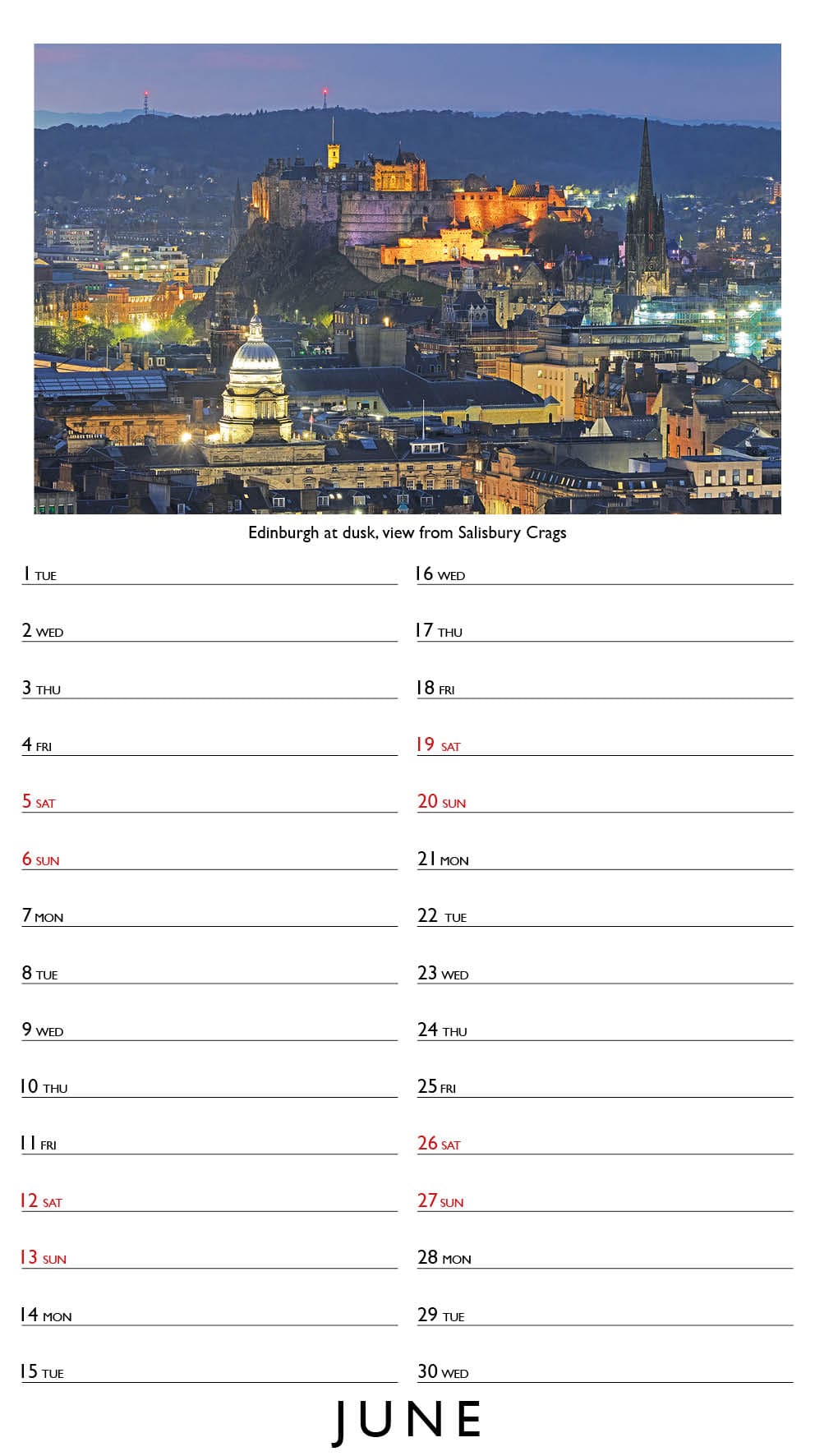 Scotland Appointment 2027 Calendar - Image 2