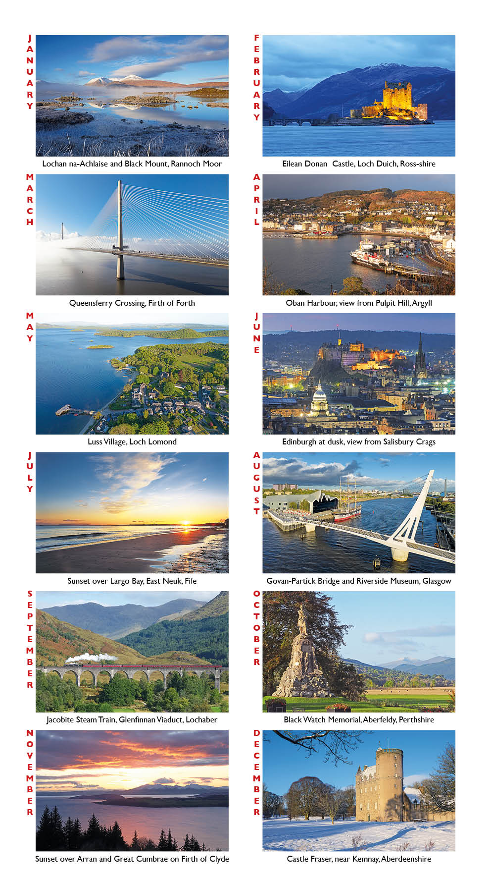 Scotland Appointment 2027 Calendar - Image 3
