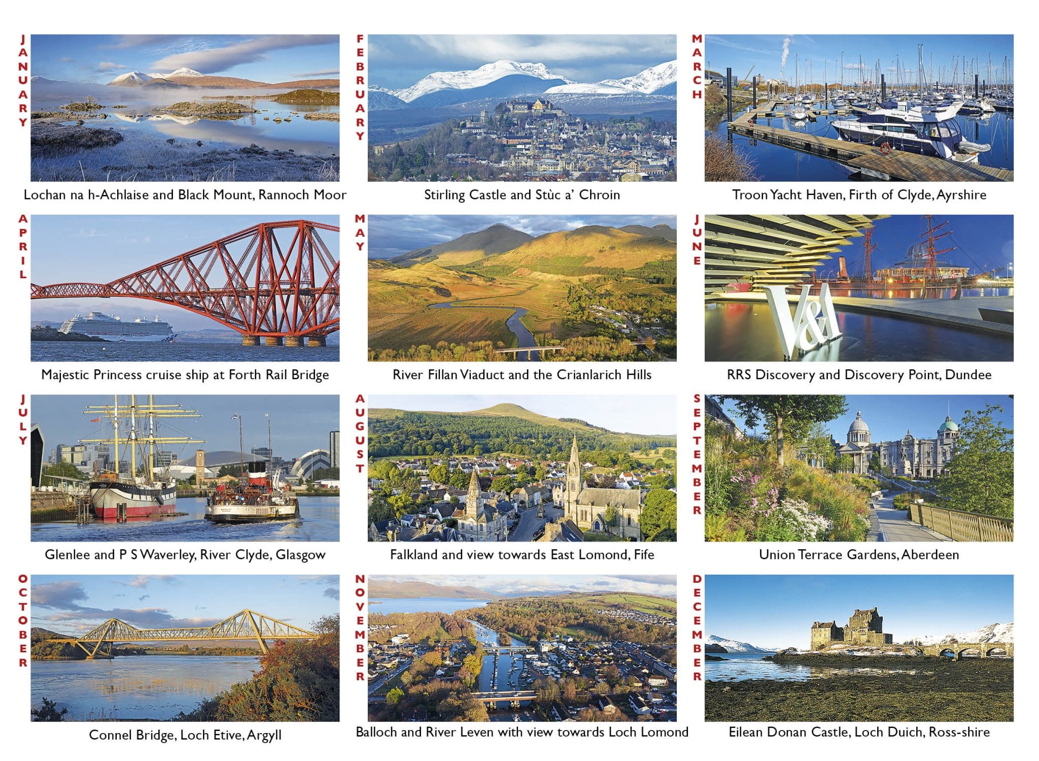 Scotland Desktop 2027 Calendar - Image 4