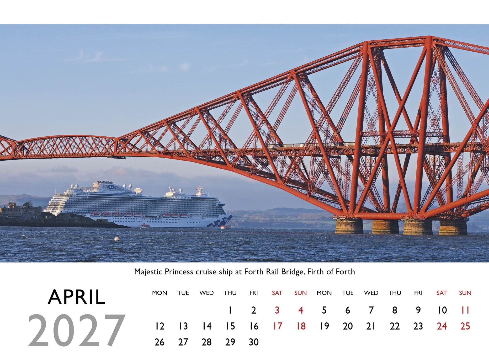 Scotland Desktop 2027 Calendar - Image 3