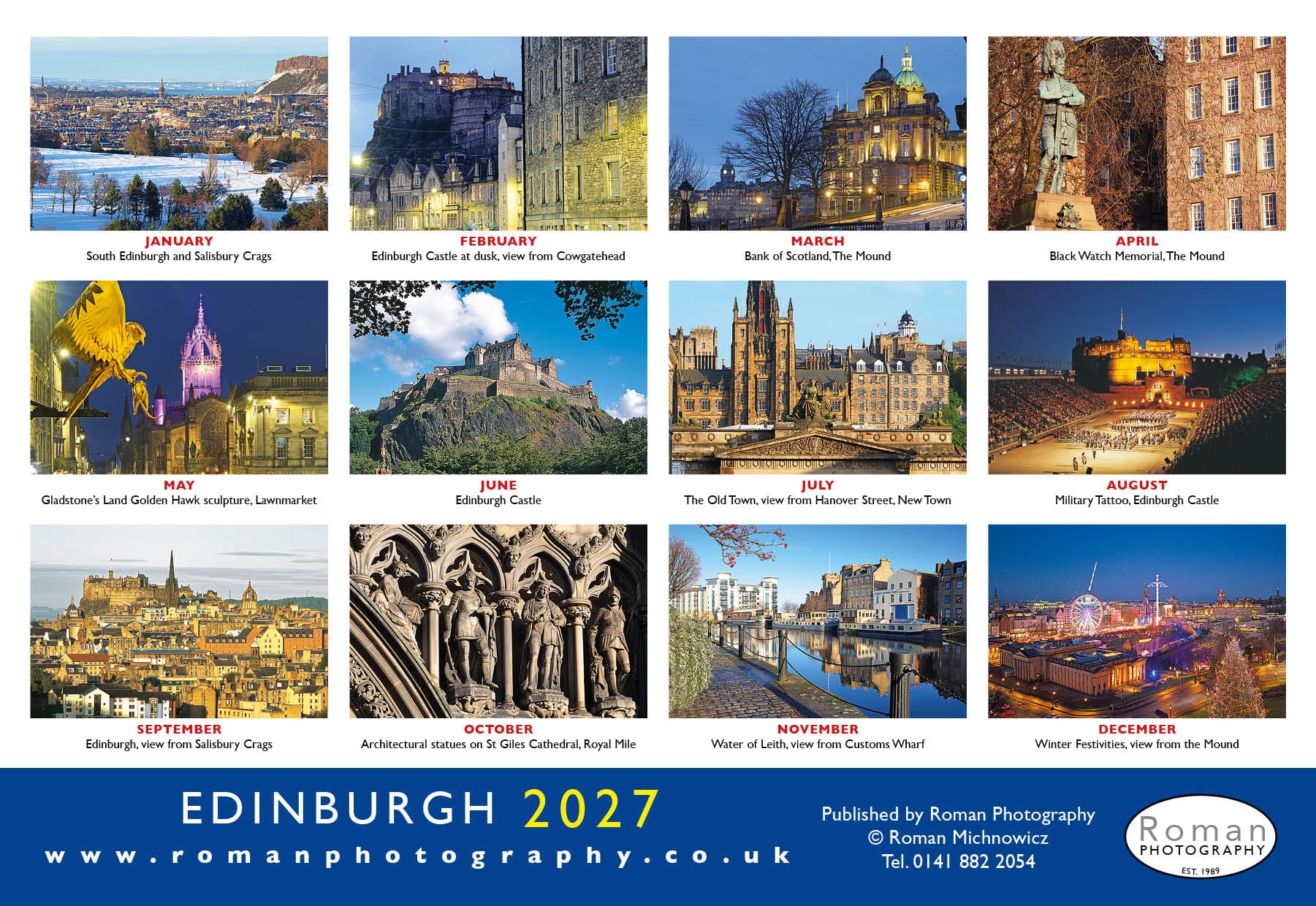 Edinburgh 2027 Calendar - Image 3